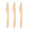 Биоразлагаемые одноразовые деревянные натуральные ножи 190 мм