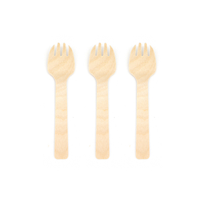 105mm Compostable Eco Friendly Mini Disposable Wooden Sporks