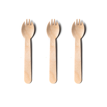 140mm Eco-friendly Wooden Disposable Spork