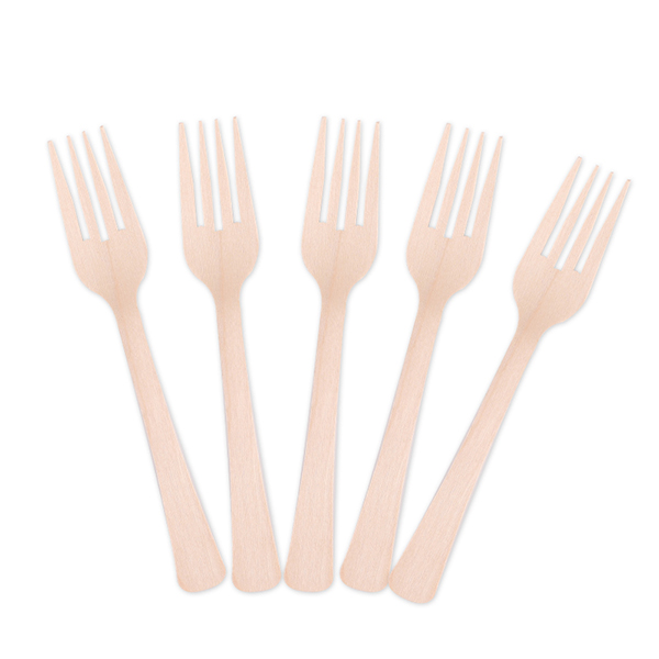 160mm Eco friendly Disposable Wooden Fork