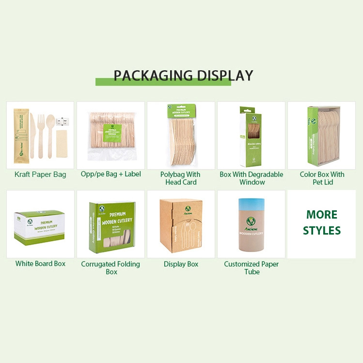 custom wooden cutlery packaging