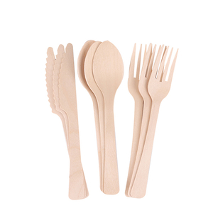160mm Unique Disposable Wood Cutlery Set