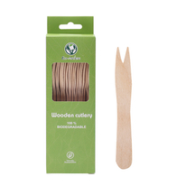85mm Eco-friendly Disposable Wooden Chip Forks