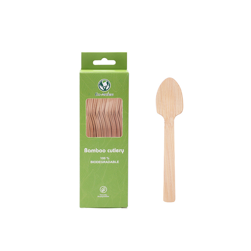 Compostable 105mm Bamboo Disposable Spoon