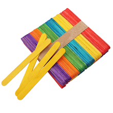 Colored Wooden Disposable Craft Sticks