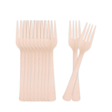 160mm Eco friendly Disposable Wooden Fork