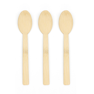 165mm Disposable Biodegradable Bamboo Serving Spoons