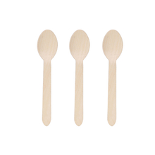 160mm Custom Printed Bio Disposable Wooden Spoons