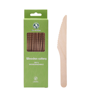 160mm Biodegradable Wooden Disposable Knife
