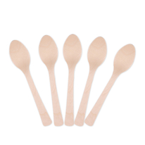 160mm Wooden Biodegradable Spoon