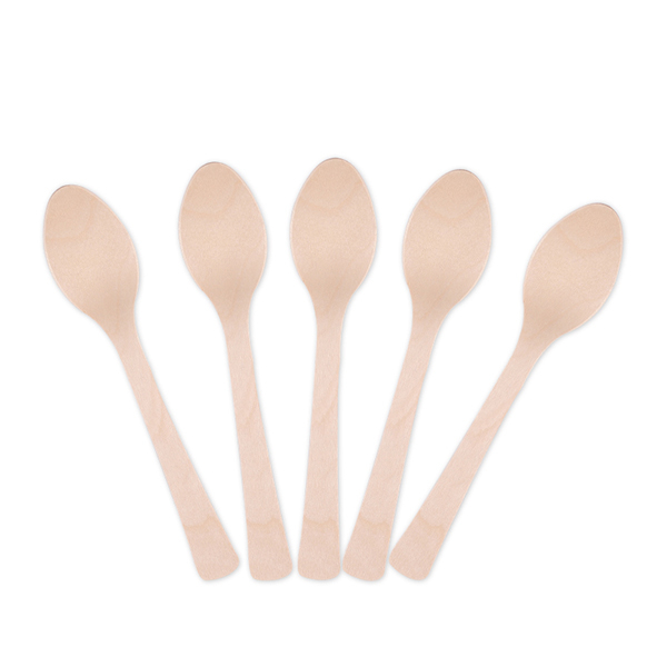 160mm Wooden Biodegradable Spoon
