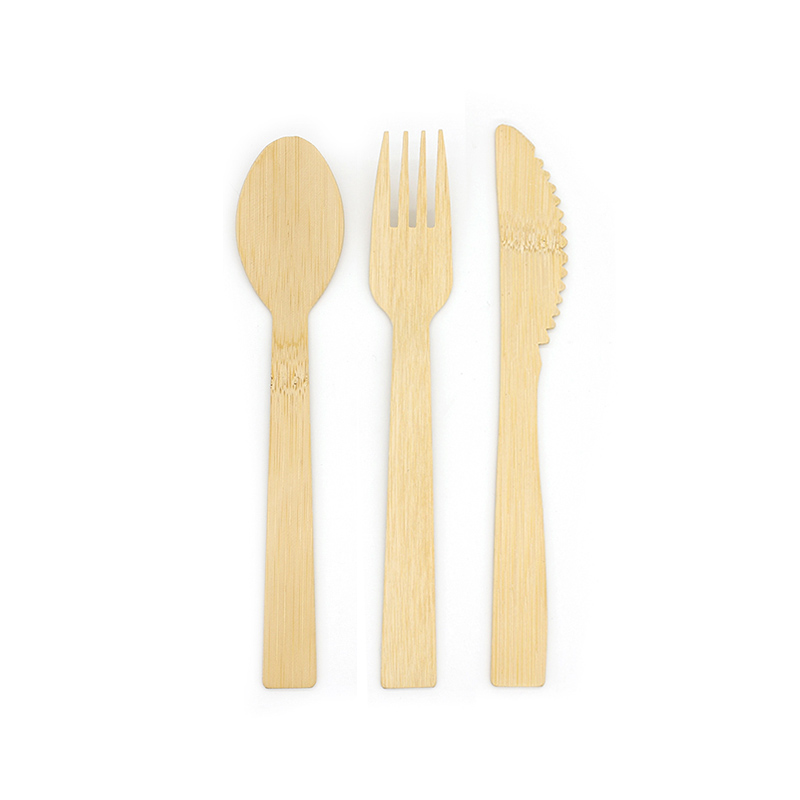 160mm Eco-friendly Disposable Bamboo Cutlery Set