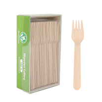 160mm Compostable Wooden Disposable Fork