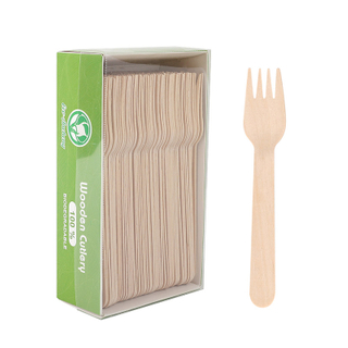 160mm Compostable Wooden Disposable Fork
