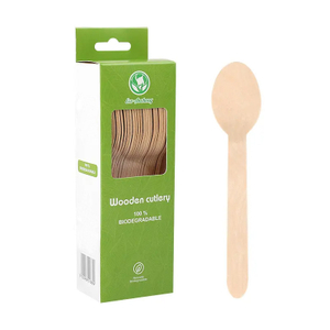 Naturally Biodegradable Wooden Disposable Spoon