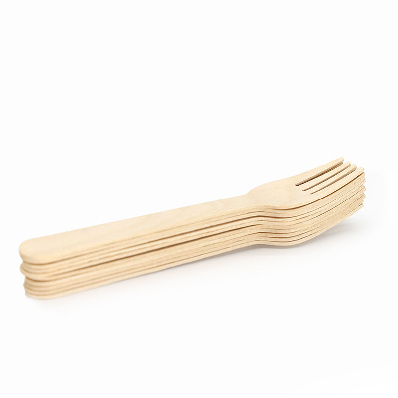 160mm Biodegradable Wooden Disposable Fork