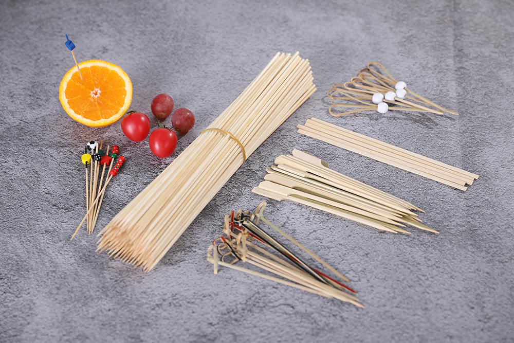 Bamboo Knotted skewers picks