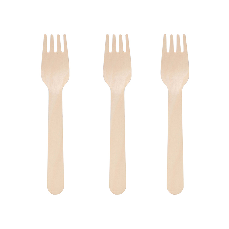 160mm Wooden Disposable Fork
