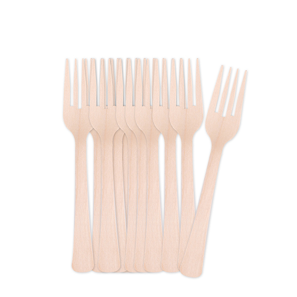 160mm Eco friendly Disposable Wooden Fork