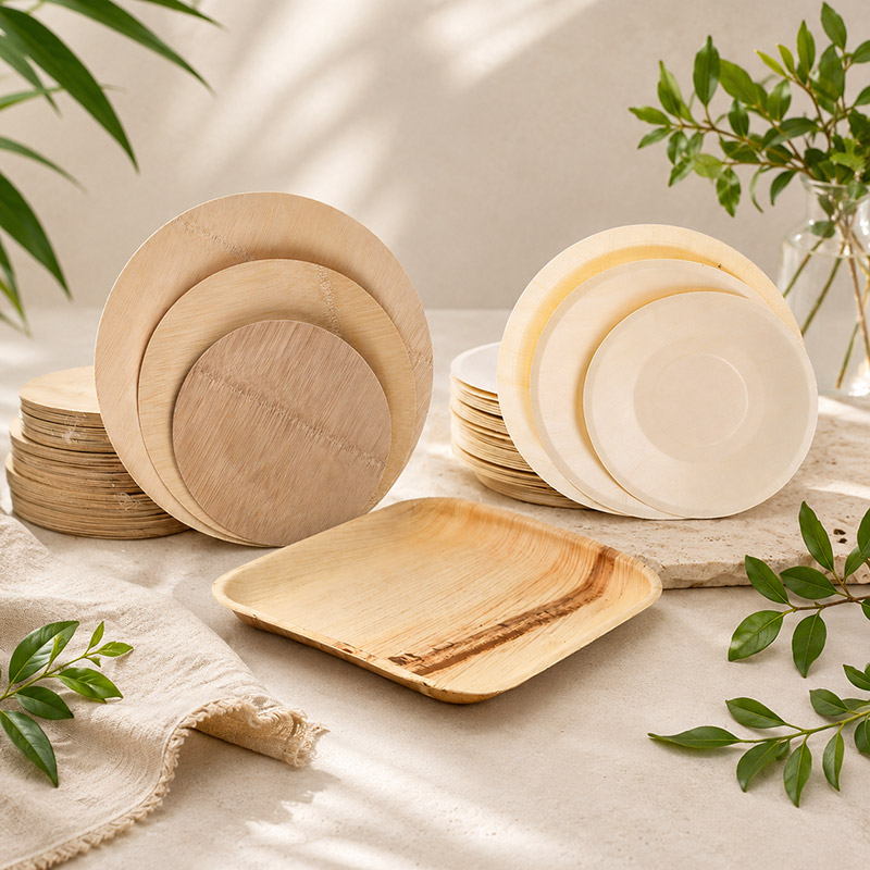 Wood vs. Bamboo vs. Palm Leaf Plates: The Ultimate Guide